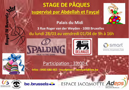 Stage de Pâques 2016