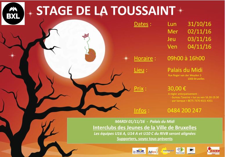 Stage de la Toussaint 2016