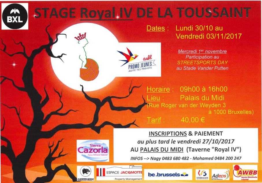 Stage de la Toussaint 2017